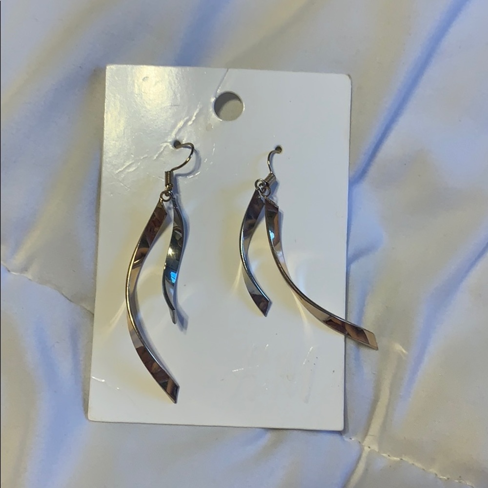 H&M silver and gold dangle earrings. Never Worn!